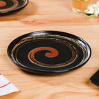 Brushstroke Round Exotic Dinner Plate Set Of 4 10 Inch
