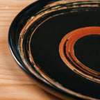 Brushstroke Round Exotic Dinner Plate Set Of 4 10 Inch