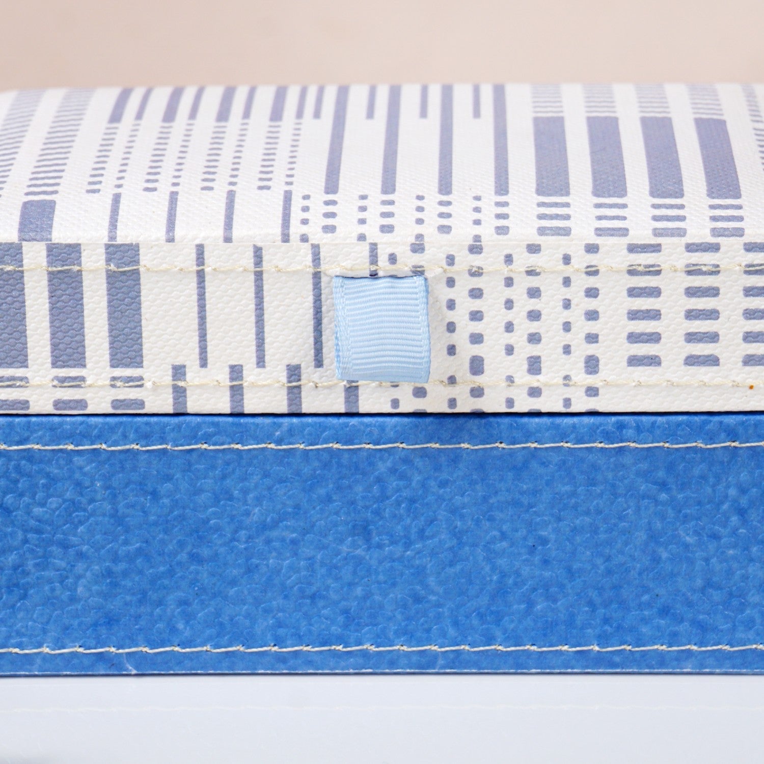 Dots And Dash Portable Jewellery Box With Mirror