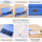 Dots And Dash Sectioned Trinket Case For Accessories