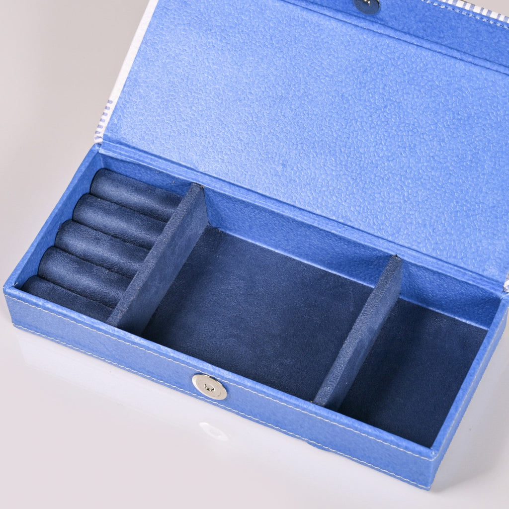 Dots And Dash Sectioned Trinket Case For Accessories