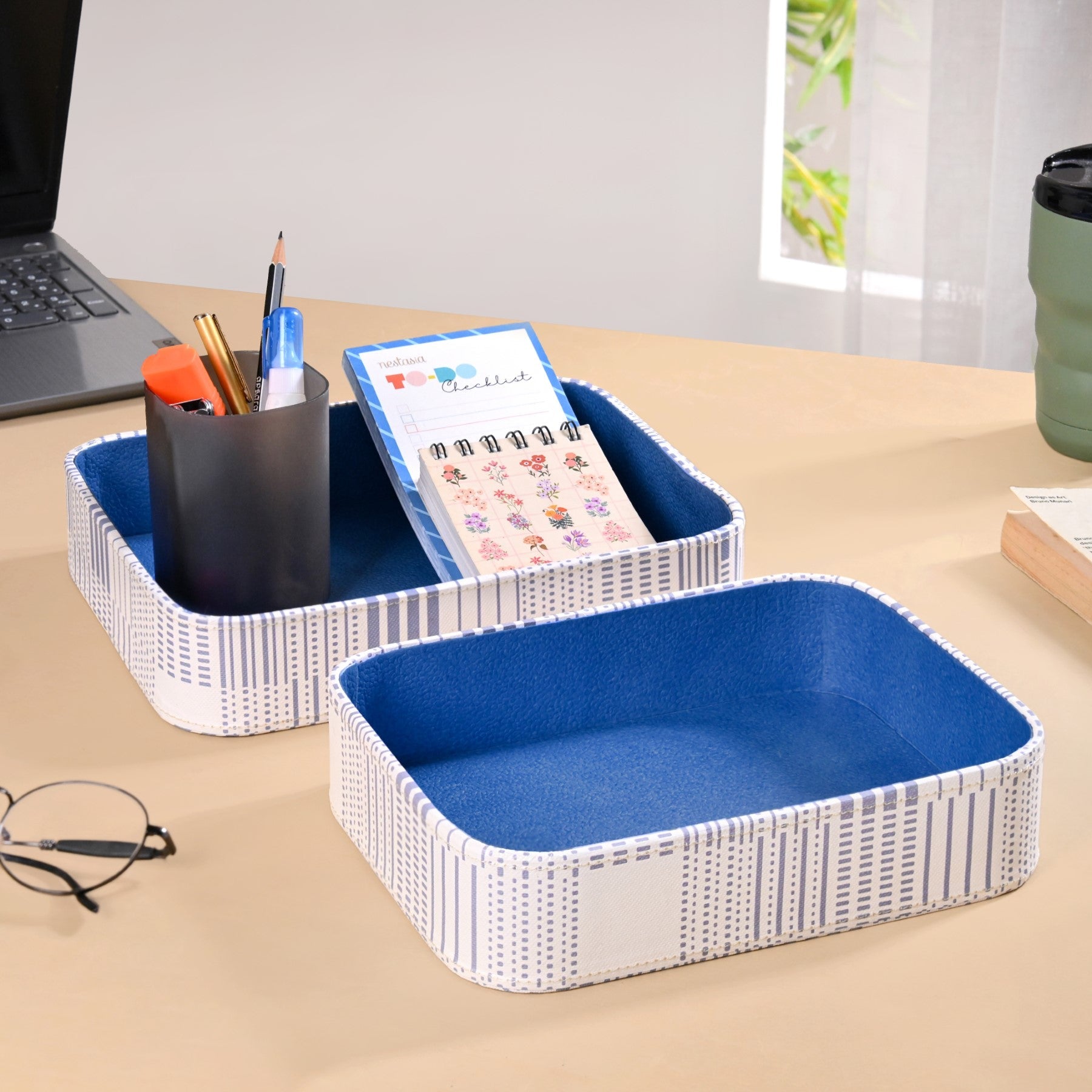 Dots And Dash Storage Organisation Tray Set Of 2