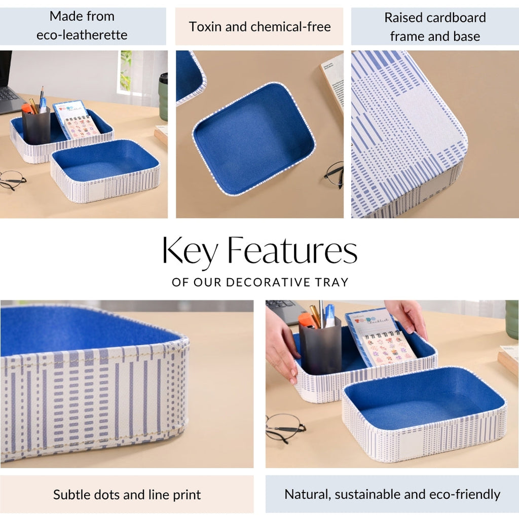Dots And Dash Storage Organisation Tray Set Of 2