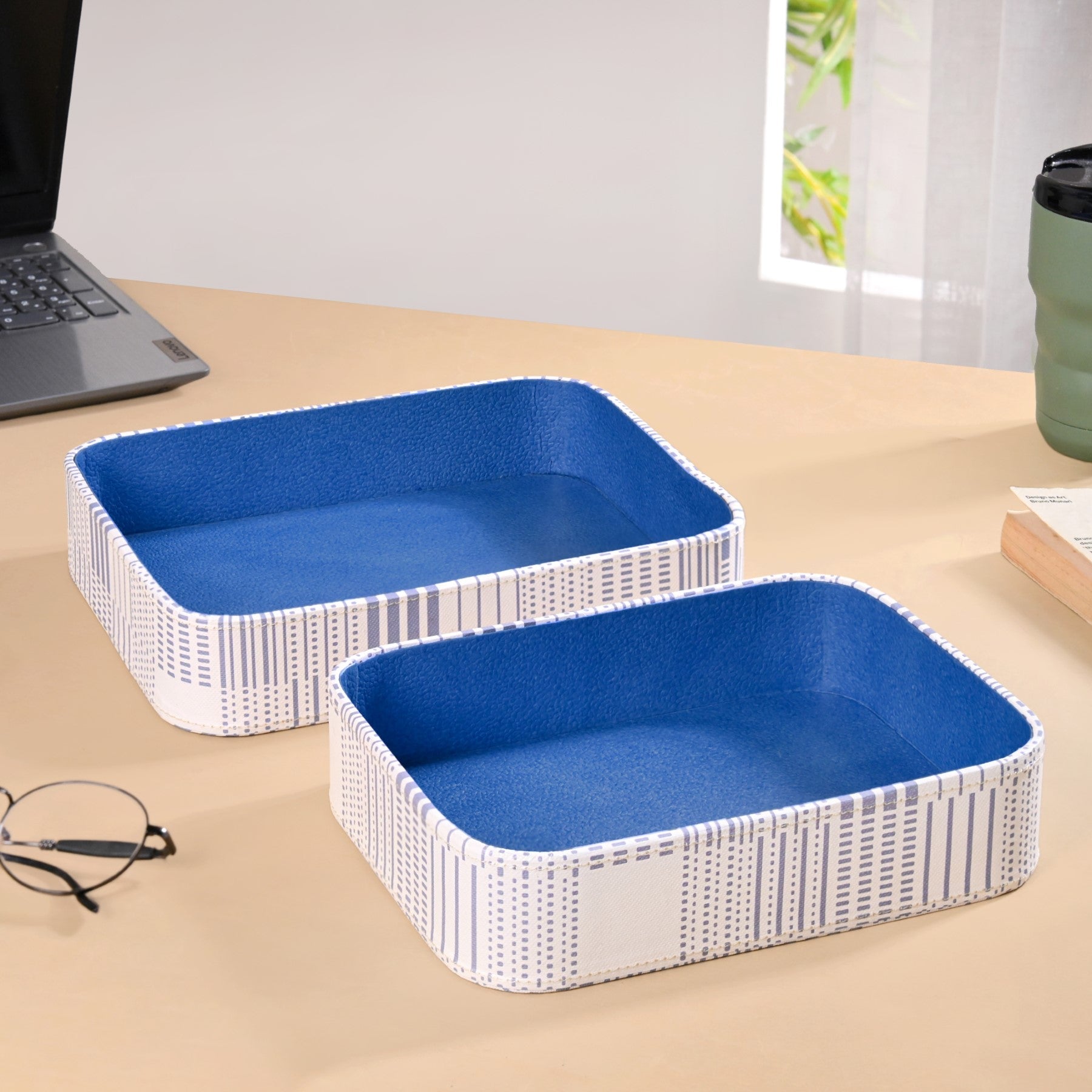 Dots And Dash Storage Organisation Tray Set Of 2