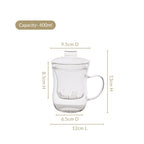 Double Walled Glass Infuser Teapot with Strainer