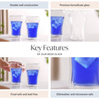 Double Wall Drinks Glass Set Of 2 350ml