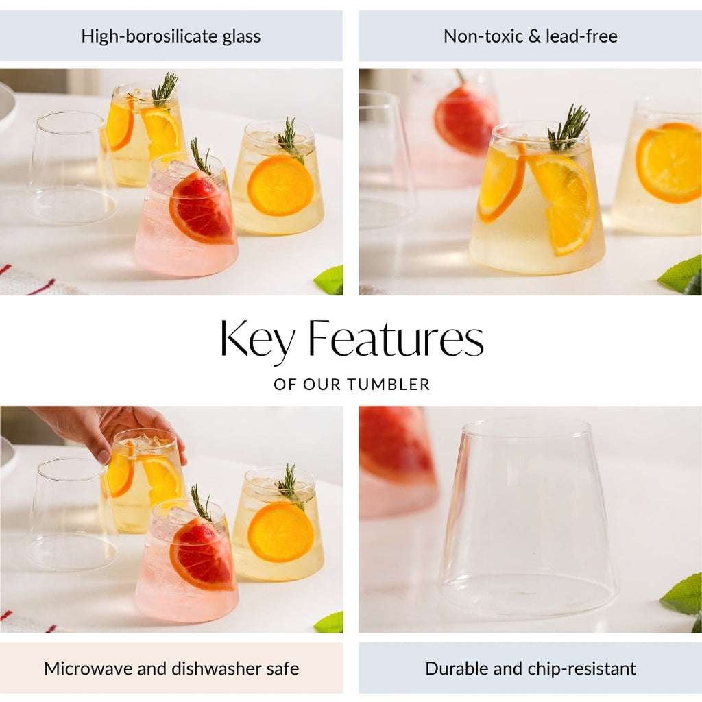 Drinks Glass Set Of 4 400ml