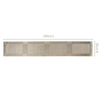Dual Tone Reversible Table Runner Silver 180x30cm