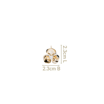 Dual Bloom Stud Earrings