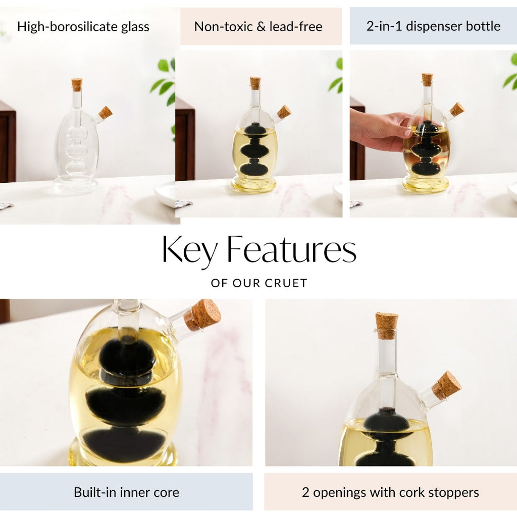 Dual Chamber Cruet Bottle