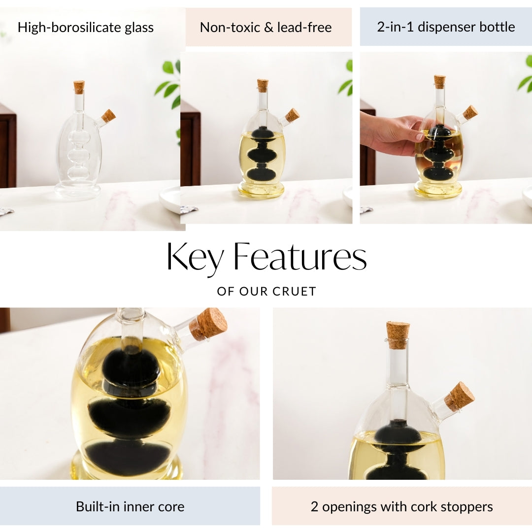 Dual Chamber Cruet Bottle