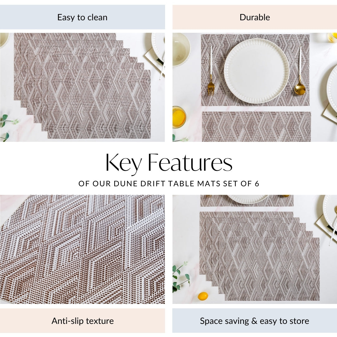 Dune Drift Table Mats Set Of 6