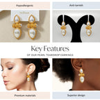 Pearl Teardrop Earrings