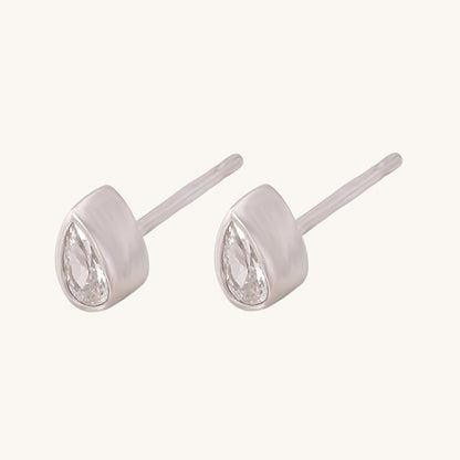 Teardrop Desire Stud Earrings- 925 Silver
