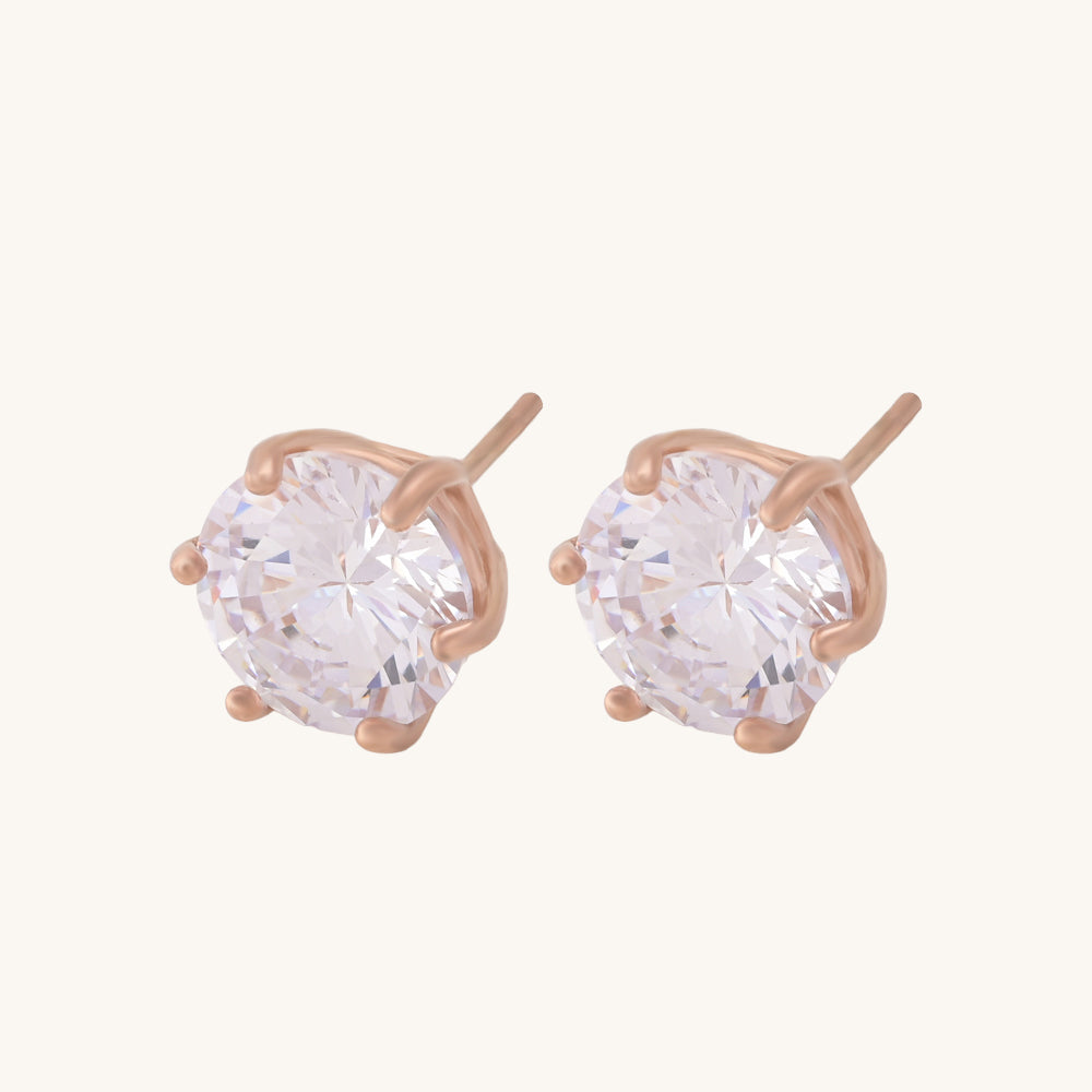 Diamond Halo Stud Earrings