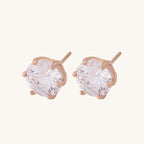 Diamond Halo Stud Earrings