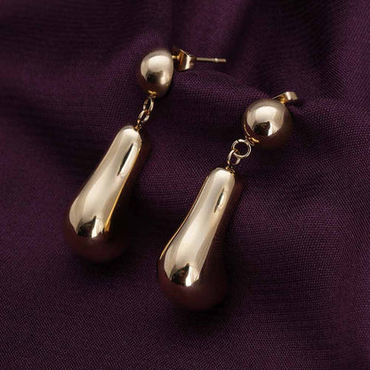 Hollow Teardrop Earrings