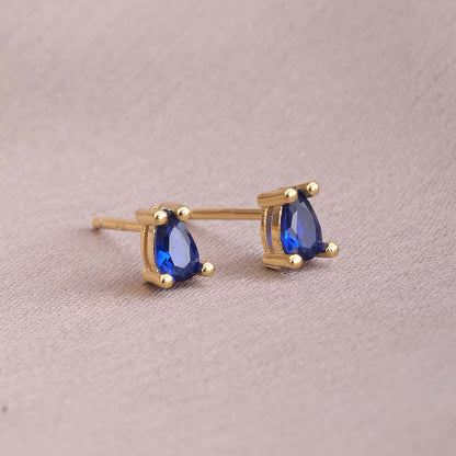 Stone Drop Stud Earrings