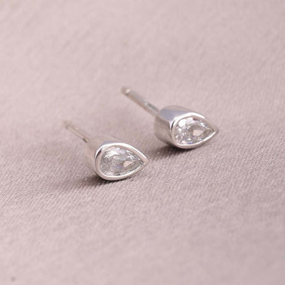 Teardrop Desire Stud Earrings- 925 Silver