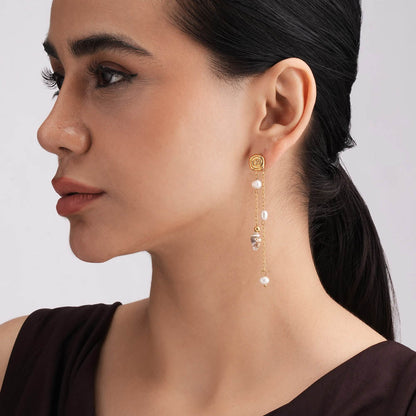 Sea Drift Pearl Drop Earrings