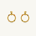 Aura Gem Ring Earrings