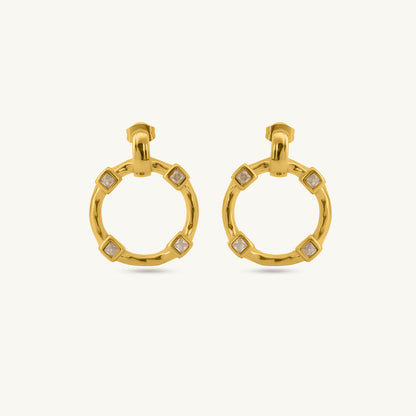 Gilded Orbit Stud Earrings