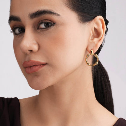 Gilded Orbit Stud Earrings