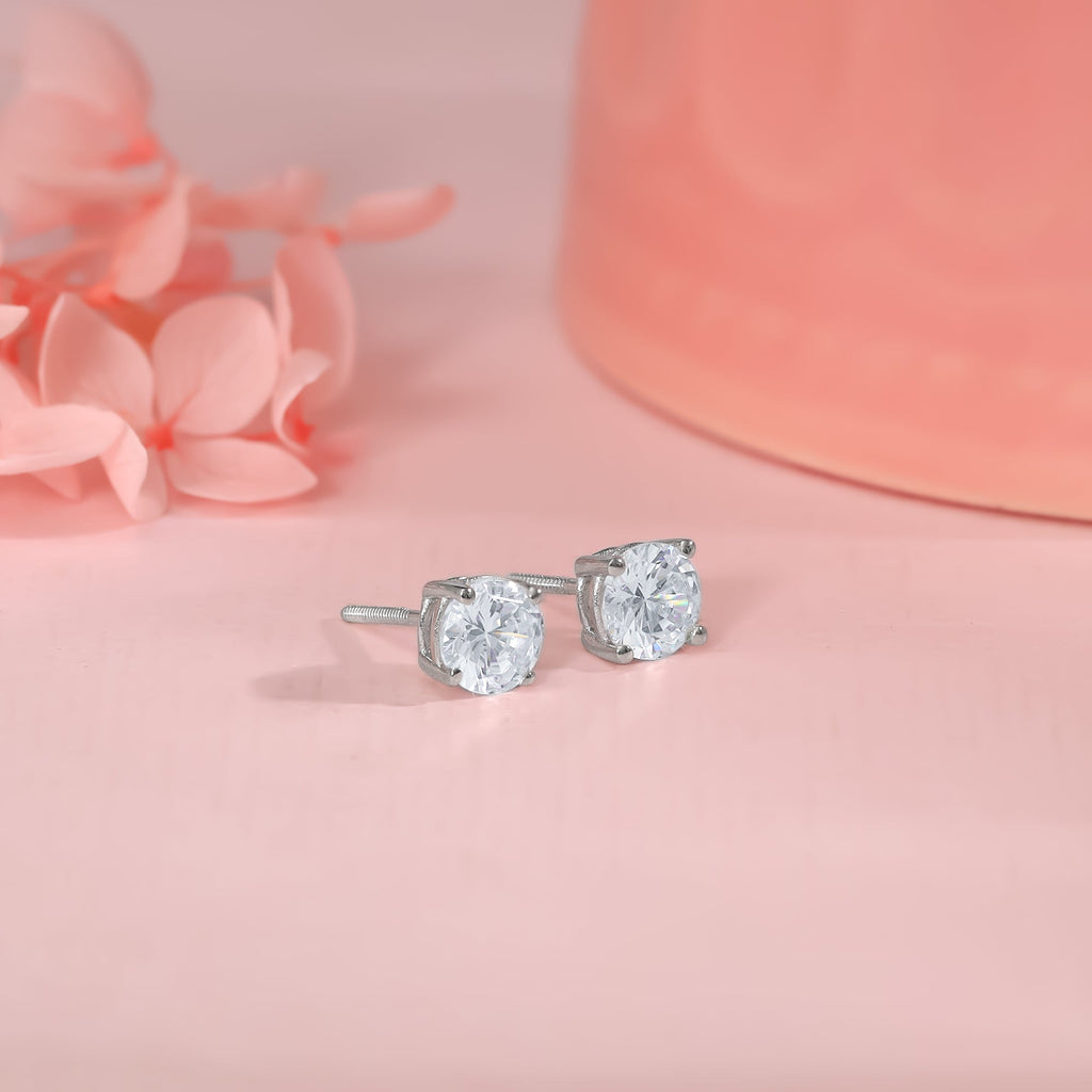 Anushka Sharma Silver Zircon Earrings