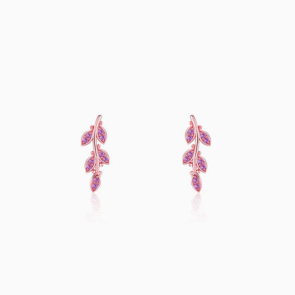Rose Gold French Beauty Earrings