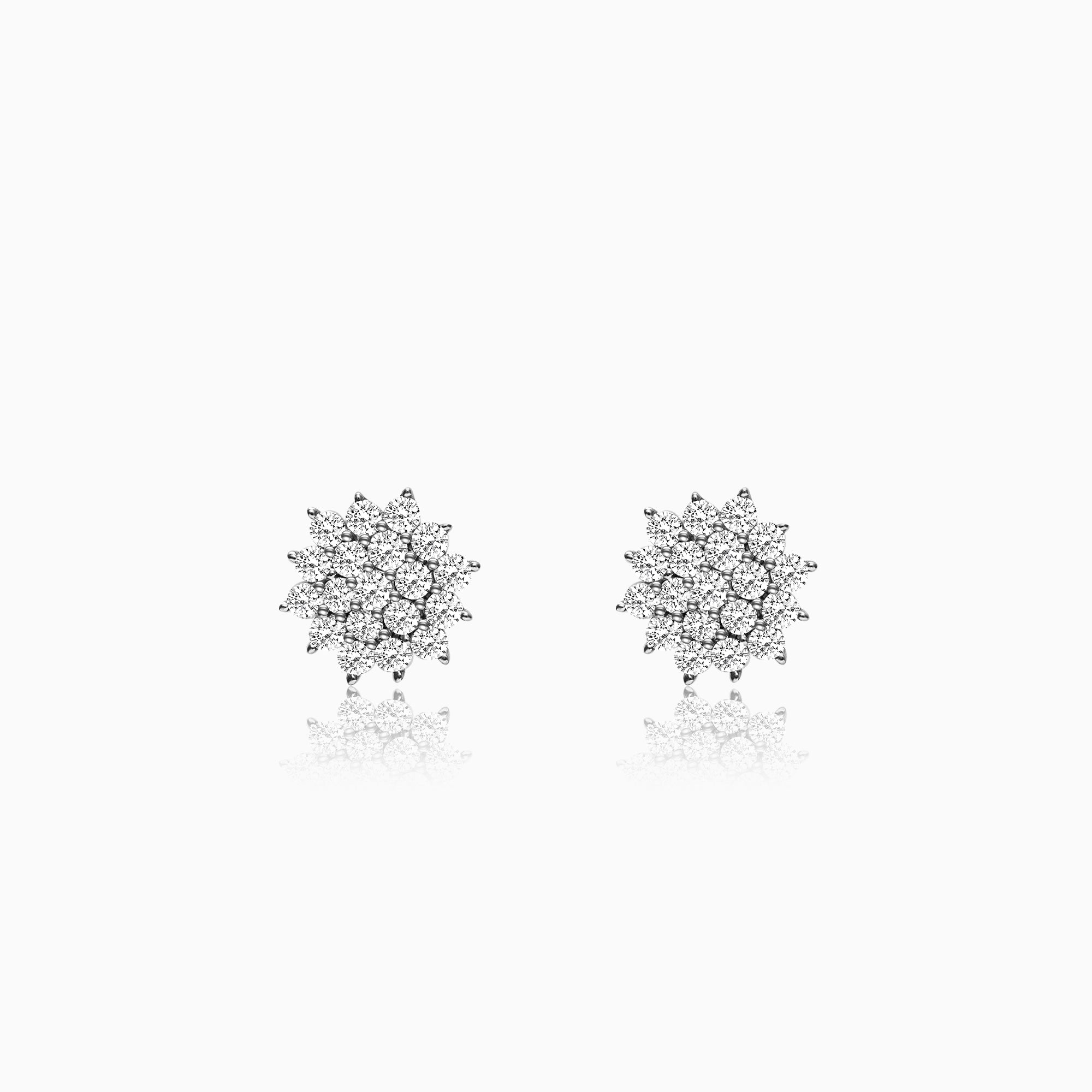 Anushka Sharma Silver Zircon Shining Star Studs