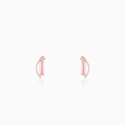 Rose Gold Hope And Happiness Earrings