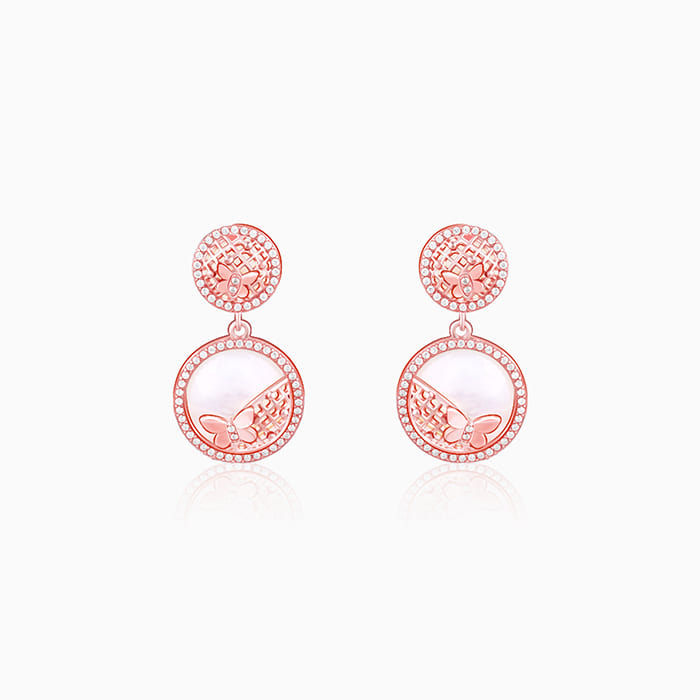 Rose Gold Filigree Elegance Earrings