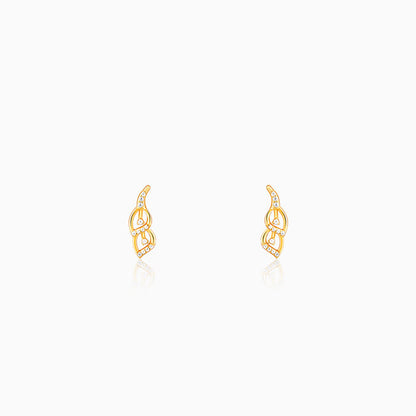 Golden Tiered Shine Earrings