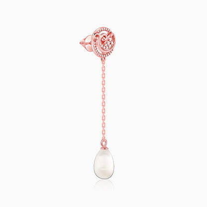 Rose Gold Cute Fish Drop Earrings