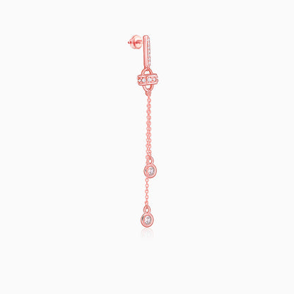 Rose Gold Glam Drop Earrings