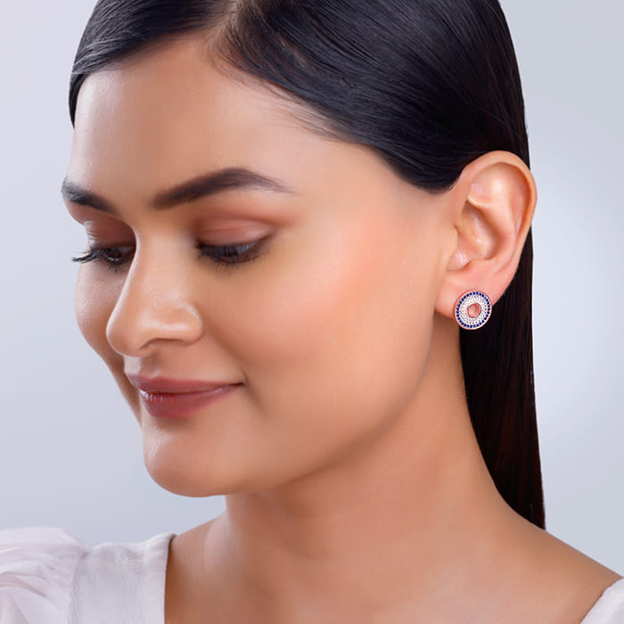 Rose Gold Glittering Joy Earrings
