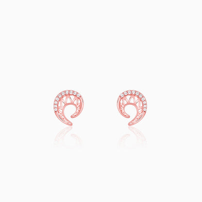 Rose Gold Dreamy Curve Earrings