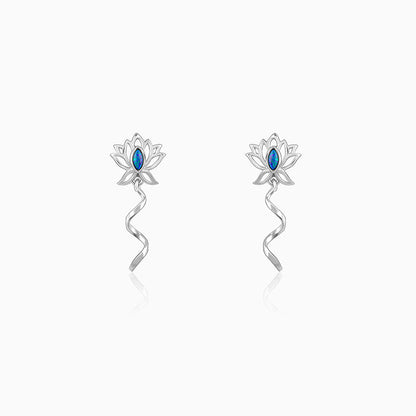 Silver Stellar Glow Earrings