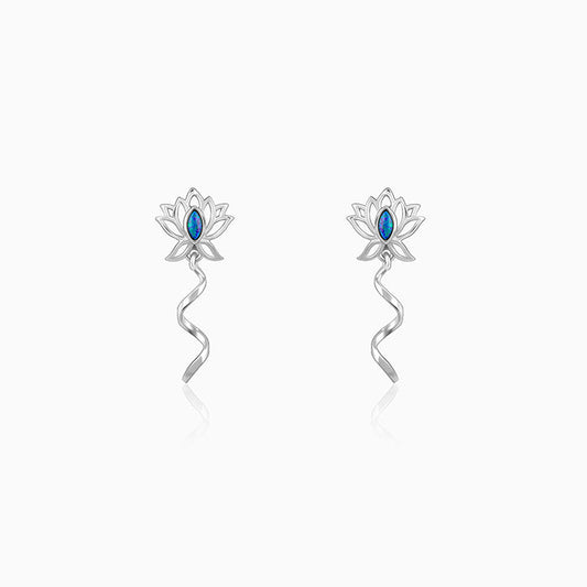Silver Stellar Glow Earrings