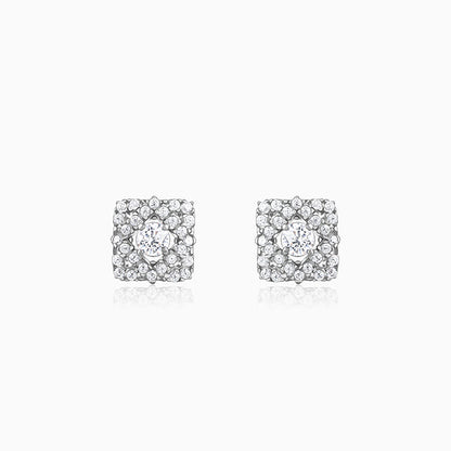 Silver Spark Pop Earrings
