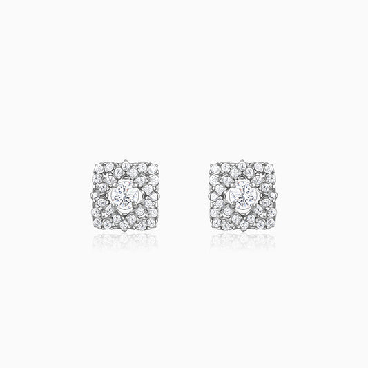 Silver Spark Pop Earrings