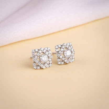 Silver Spark Pop Earrings