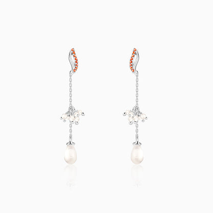 Silver Sekhmet Dangler Earrings