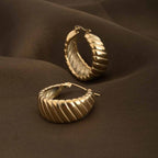 Circle Helical Hoop Earrings