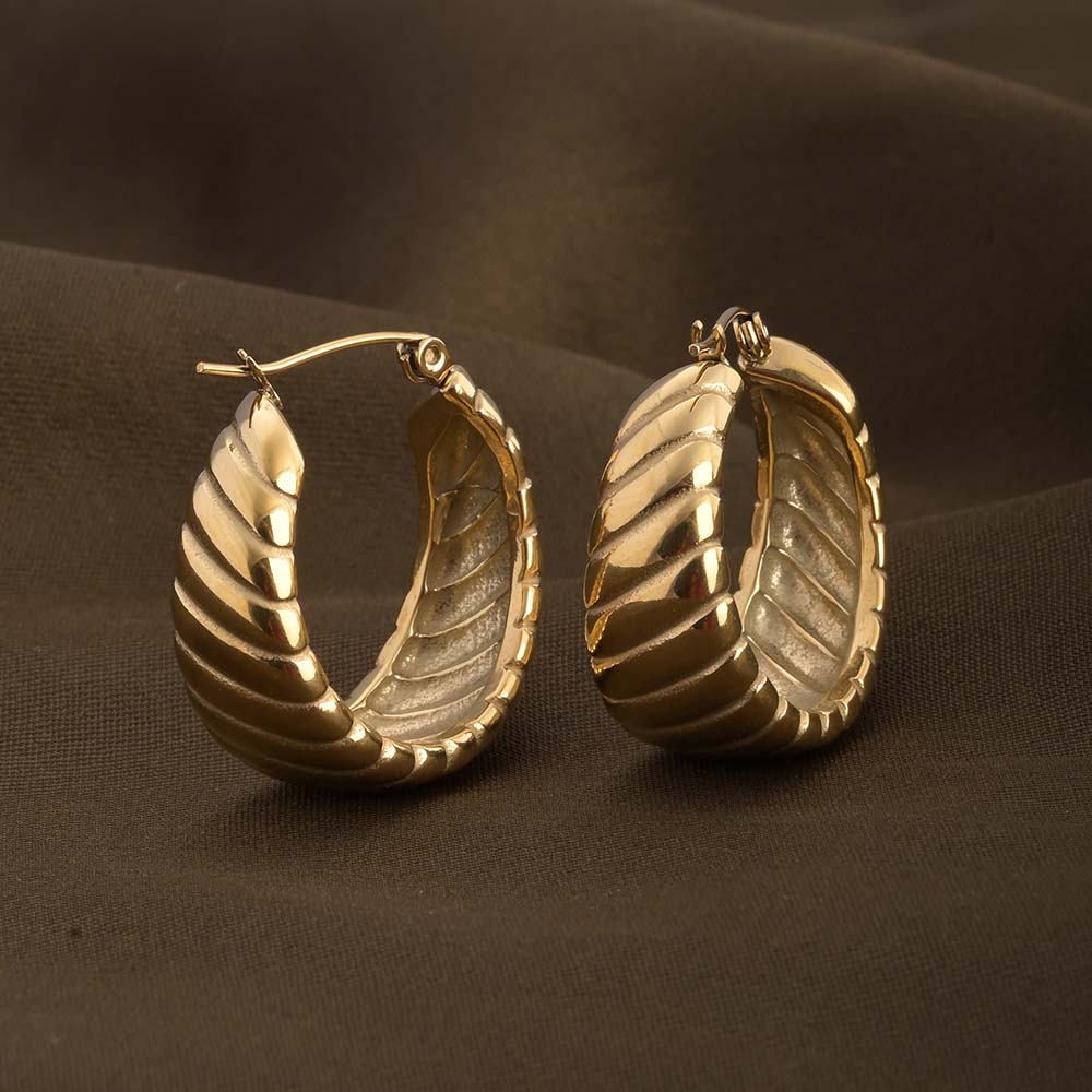 Circle Helical Hoop Earrings