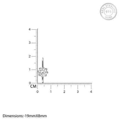 Silver Zircon Tiny Stud Earrings