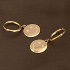 Smiley Face Hoop Earrings
