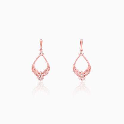 Rose Gold Princess Earrings