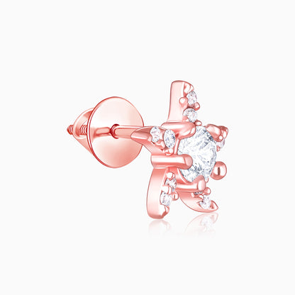 Rose Gold Starfish Earrings
