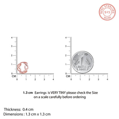 Rose Gold Infinite Loop Earrings
